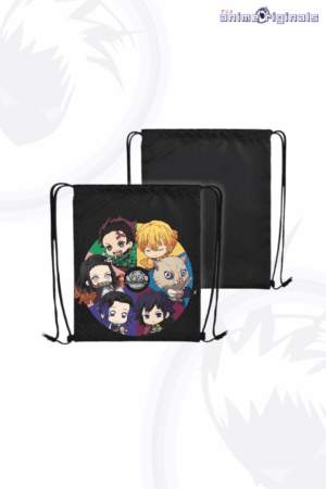 Demon Slayer Main Characters Wheel Drawstring Backpack