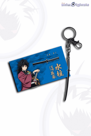 Giyu Tomioka Water Hashira Nichirin Sword Keychain Demon Slayer