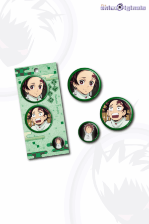 (Set of 3) Tanjiro Kamado Badge Demon Slayer
