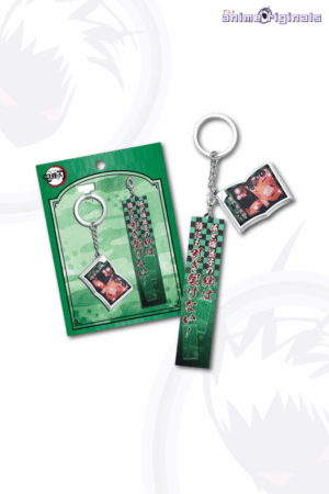 Tanjiro Kamado with Dialogue Keychain Demon Slayer