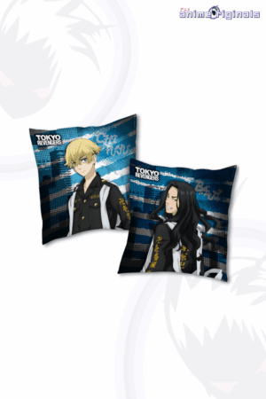 Tokyo Revengers Chifuyu and Keisuke Baji Bajifuyu (Front & Back) Toman Pillow Cushion