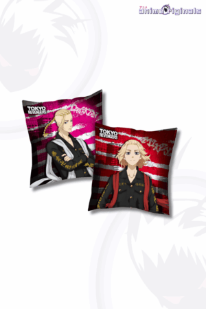 Tokyo Revengers Manjiro Sano and Ken Ryuguji (Front & Back) Toman Pillow Cushion