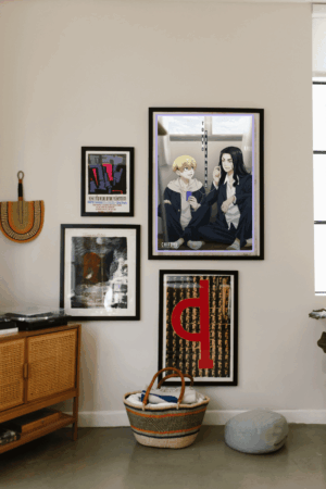 Tokyo Revengers puzzle of Baji and Chifuyu framed wall art