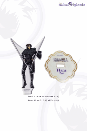 Hans Zoe Anime Figurine w Base Dimensions